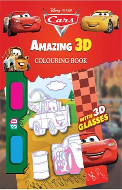 Disney Cars Amazing 3D Colouring Book